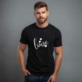 Camiseta masculina negra y blanca