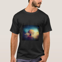 camiseta masculina niño místico y planetas