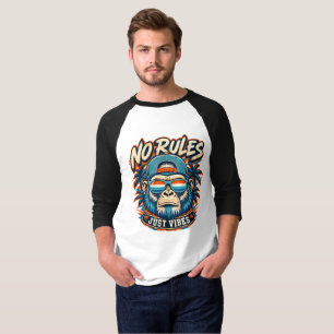 Camiseta masculina No Rules Monkey