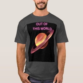 Camiseta masculina Out of This World Neon Saturn