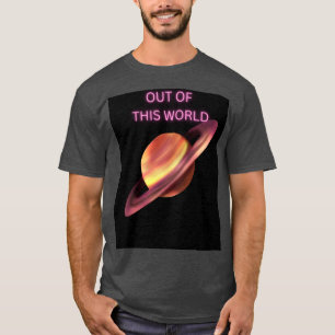 Camiseta masculina Out of This World Neon Saturn
