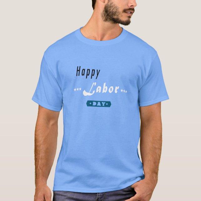 Camiseta masculina para celebrar el Día del Trabaj (Anverso)
