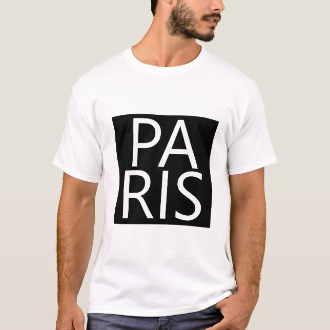 Camiseta masculina "Paris" (Anverso)
