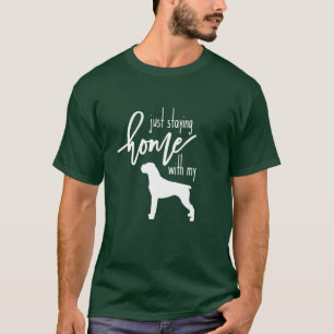 Camiseta masculina:  Permanecer en casa con mi Box