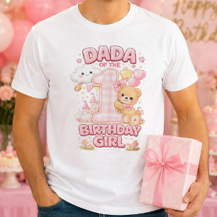 Camiseta masculina Pink Dada de la cumpleañera