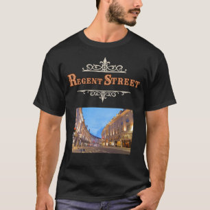 Camiseta masculina Regent Street en negro