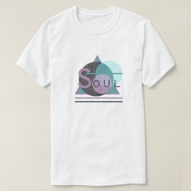 Camiseta masculina "SOUL" de arte inspirador (Diseño del anverso)