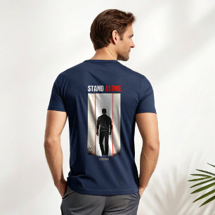 Camiseta masculina Stand Alone Alpha Lobo solita