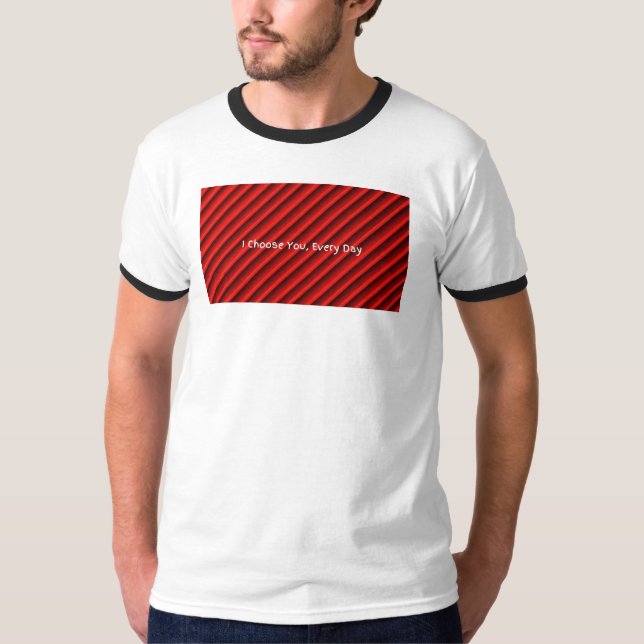 Camiseta masculina "Te elijo todos los días" (Anverso)