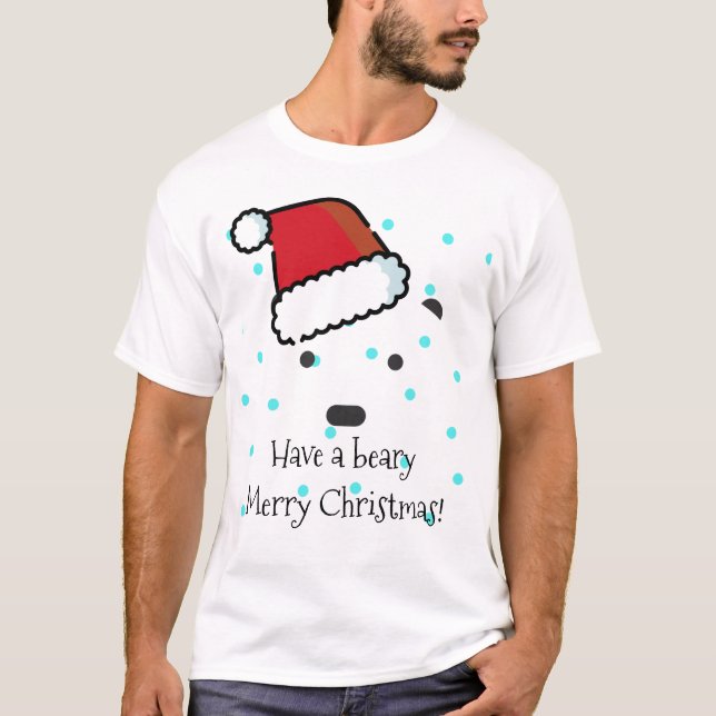 Camiseta masculina "Ten un miedo Feliz Navidad" (Anverso)
