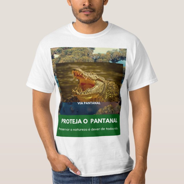  Camiseta Masculina Value Via Pantanal Jacaré (Anverso)