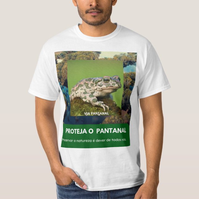 Camiseta Masculina Value Via Pantanal Sapo (Anverso)