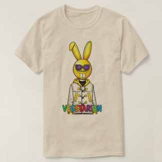 Camiseta masculina vegetariana de DJ Bunny genial