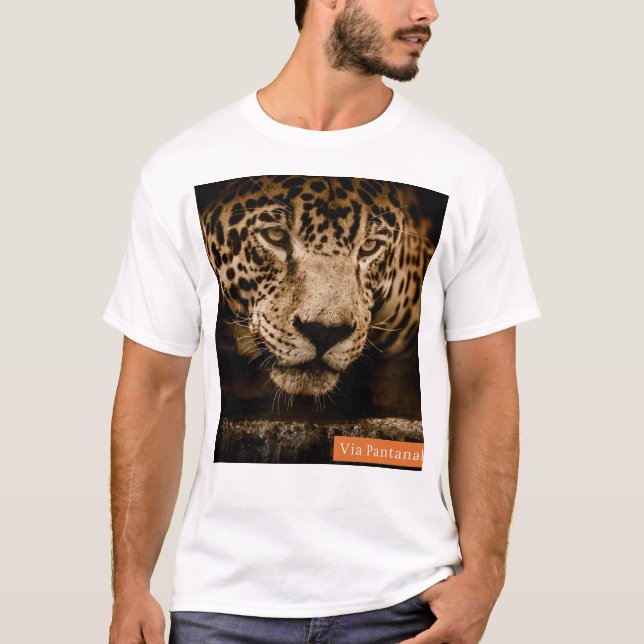 camiseta Masculina Via Pantanal Onça (Anverso)