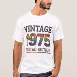 Camiseta masculina vintage 1975