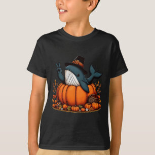 Camiseta Masculinas de Acción de Gracias de la Calabaza de