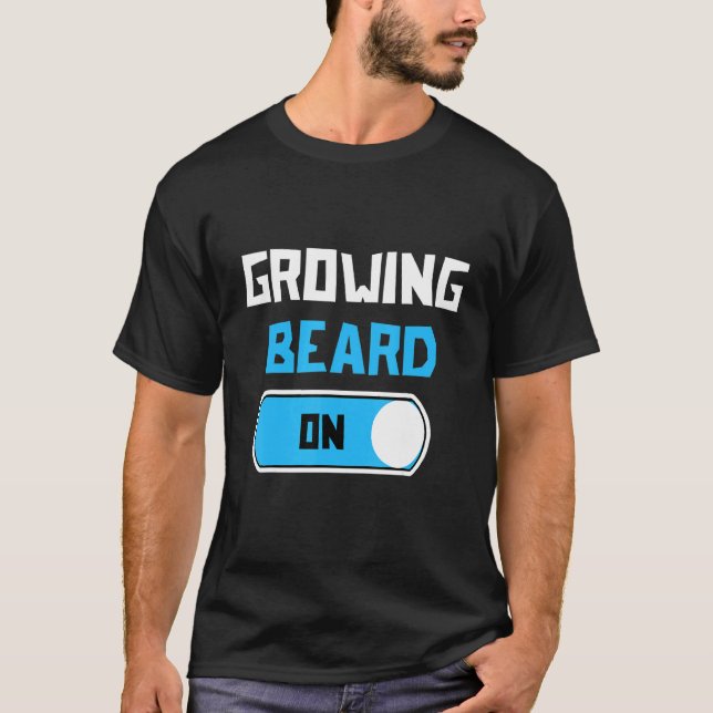 Camiseta Masculinidad del cabello de crecimiento de barbas (Anverso)