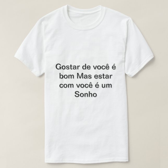 Camiseta Masculino gola canoa simples  (Diseño del anverso)