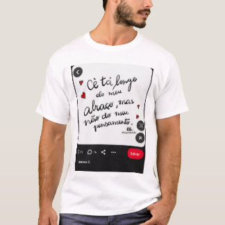 Camiseta Masculino gola canoa simples