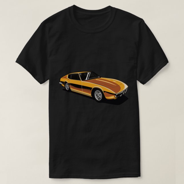 Camiseta Maserati Ghibli 1970 (Diseño del anverso)