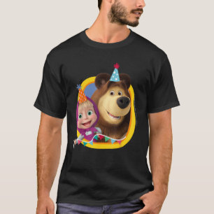 Camiseta Masha y el ánimo Fiesta del oso