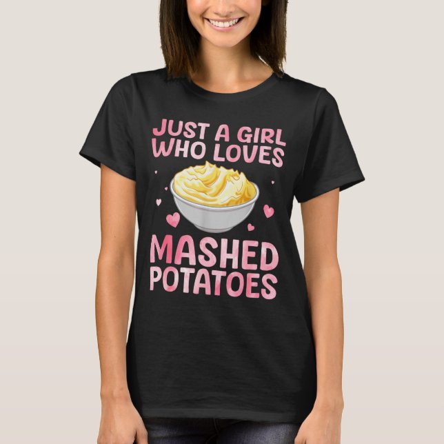 Camiseta Mashed Tato Art For Women Girls Thanksgiving Mashe (Anverso)