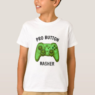 Camiseta Masher botón Pro Controlador de videojuegos verd