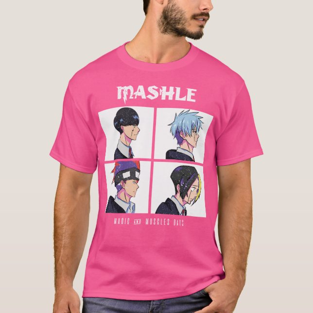 Camiseta Mashle Magic And Muscles Days (Estilo Grunge) (Anverso)