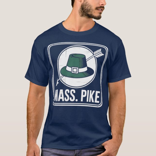 Camiseta Masiva - Massachusetts retro de los años 60 (Anverso)