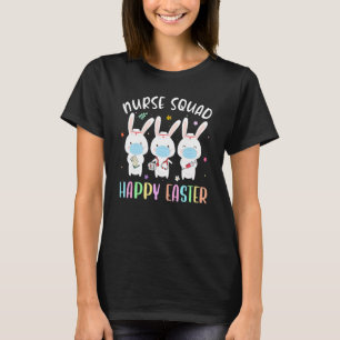 Camiseta Mask Bunny Nurs Squad Easter Stethoscope Rabbit N