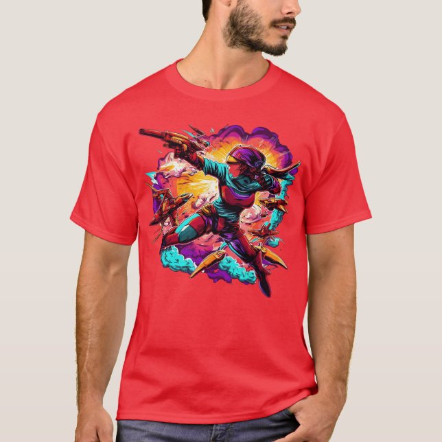 Camiseta Masked Heroakes Flight friends (Anverso)