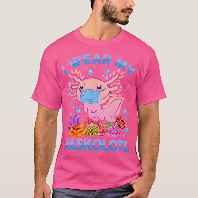 Camiseta Maskolotl Cute Axolotl Youth ns Salamander (Anverso)