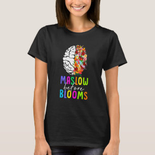 Camiseta Maslow Antes de Blooms Profesor SPED Psicólogo Esc