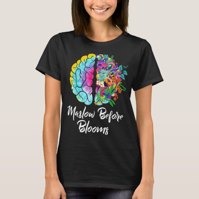 Camiseta Maslow antes de la educación básica para las neces (Anverso)