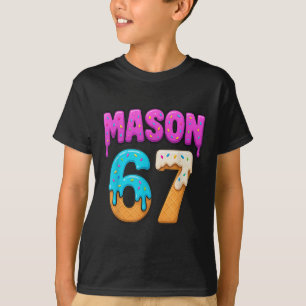 Camiseta Mason 67 Goteo De Helado Meme Divertido Seis Siete