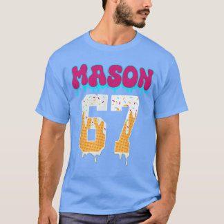 Camiseta Mason 67 Helado Divertido Goteo Béisbol Helado D