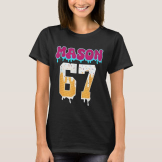 Camiseta Mason 67 Helado Divertido Goteo de Baseball Camise