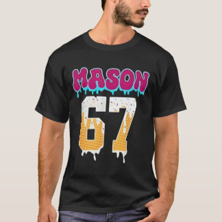 Camiseta Mason 67 Helado Divertido Goteo de Baseball Camise