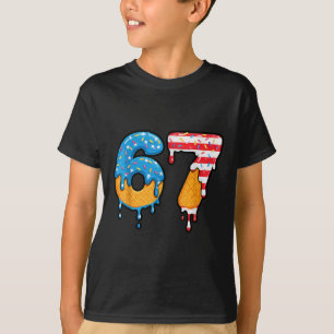 Camiseta Mason 67 Helado Goteo Meme Seis Siete Bandera De E