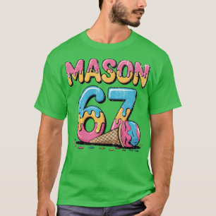 Camiseta Mason 67 Helado Meme Divertido Seis Siete