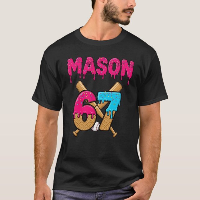 Camiseta Mason 67 Ice Cream Meme Gracioso Seis masones de h (Anverso)