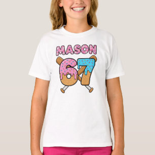 Camiseta Mason 67 Meme De Helado Divertido Seis Siete mason