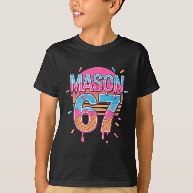 Camiseta Mason 67 Meme Helado Bysebyll Drip  (Anverso)