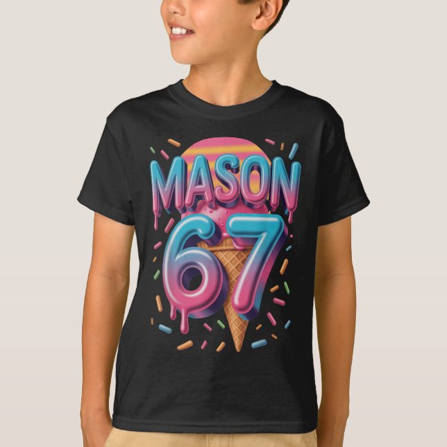 Camiseta Mason 67 Meme Helado Bysebyll Drip _1  (Anverso)