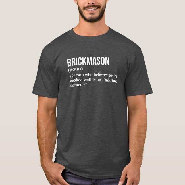 Camiseta Mason De Construcción - Tee De Significado Diverti (Anverso)