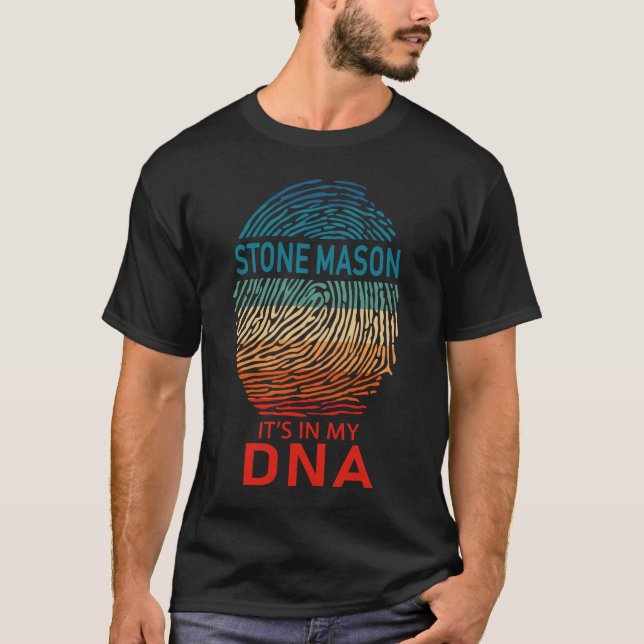 Camiseta Mason de piedra está en mi ADN (Anverso)