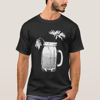 Camiseta mason jar daisies
