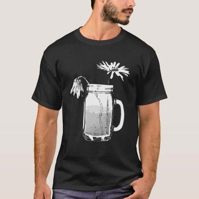Camiseta mason jar daisies (Anverso)