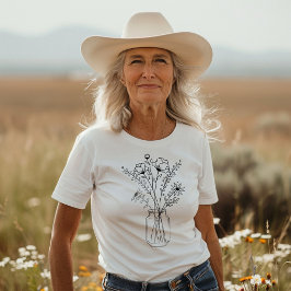 Camiseta Mason Jar Flowers