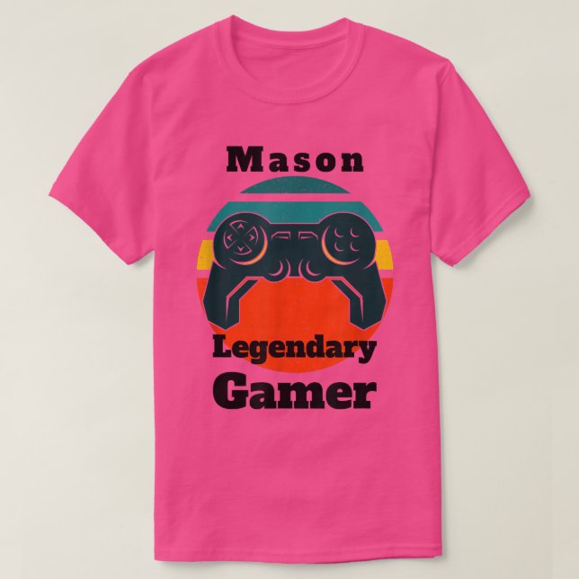 Camiseta Mason Legendary Gamer Video Game Controller (Diseño del anverso)